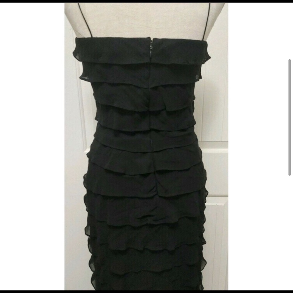Black Ruffle Gown - Picture 3 of 5